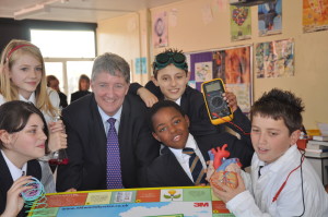 Cheesy science photo for the launch