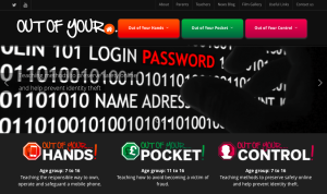 Image of Out of Your Hands website